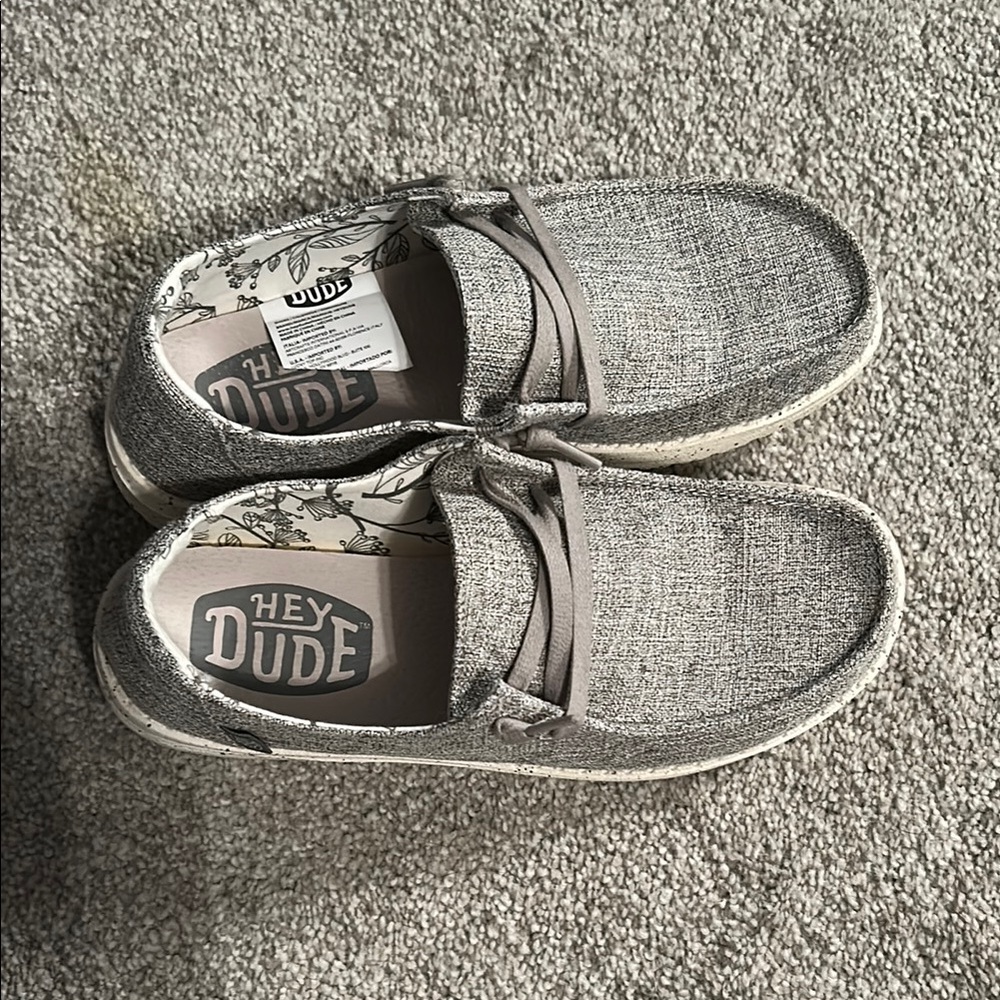 Hey Dude Light Gray Slip-On Shoes